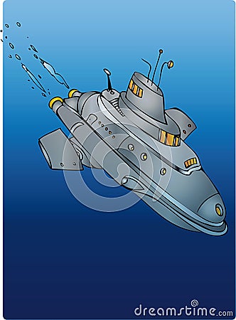Submarine Vector Illustration