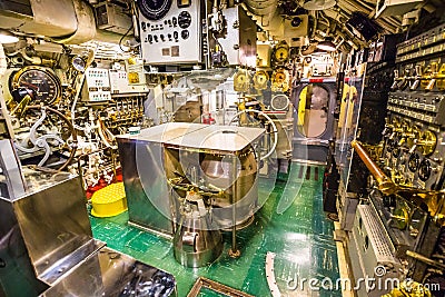 Submarine engine room Editorial Stock Photo