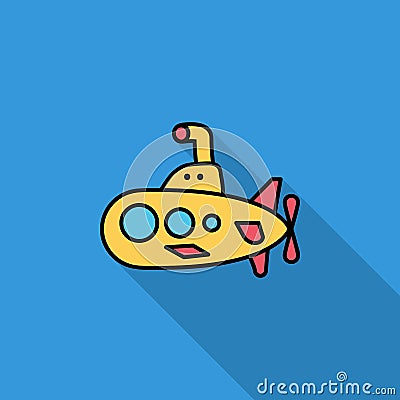 Submarine Vector Illustration