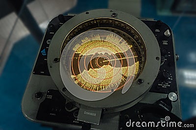 Submarine ship Radar Sonar Navigation Stock Photo