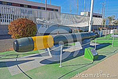 A Submarine Torpedo Editorial Stock Photo