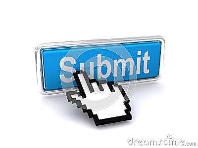 Submit button Cartoon Illustration