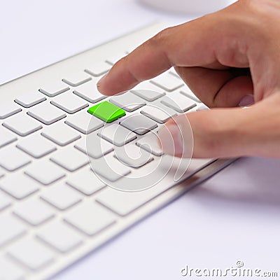 The submit button Stock Photo