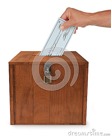 Submitting a Vote Stock Photo