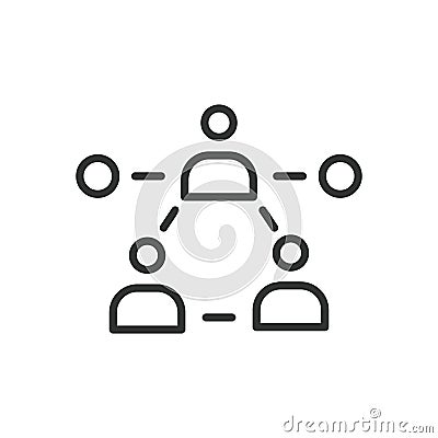 Subnetwork, icon in line design. Subnetwork, network, IP, subnet, address, routing, mask on white background vector Vector Illustration