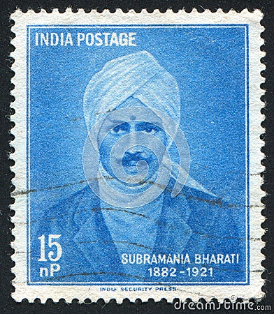 Subramania Bharati Editorial Stock Photo