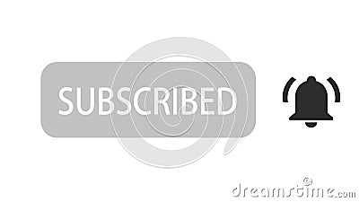 Subscribe Button and Bell Notification on White Background. Stock Video -  Video of background, alarm: 155575295