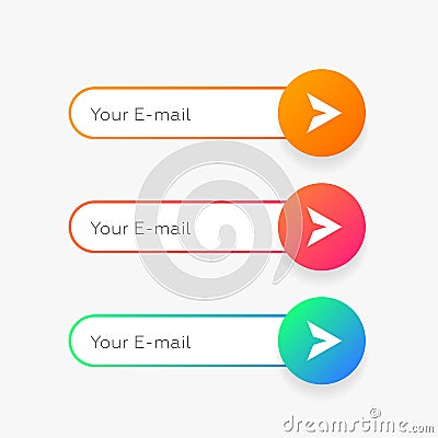 Subscribe-inputs copy Vector Illustration