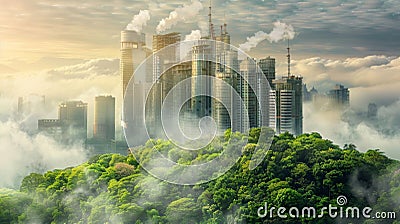 Subscription service for personal carbon offset automating contributions to offset emissions Stock Photo
