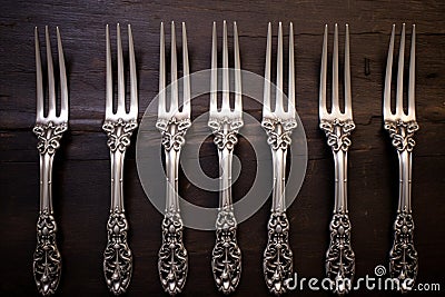 Substantial Silver plate serving. Generate Ai Stock Photo