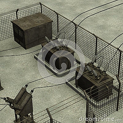 Substation Stock Photo