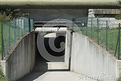 a subsurface route or underpass Stock Photo