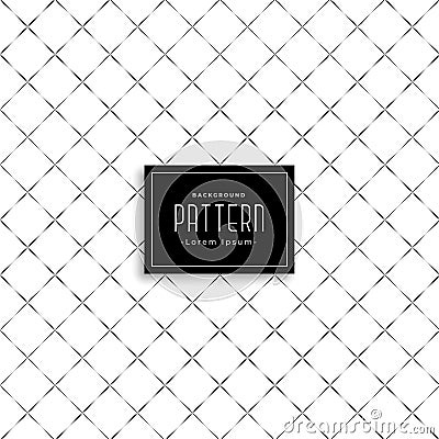 Subtle clean cross pattern design Vector Illustration