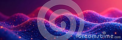 Subtle, continuous thin line wave pattern, flowing seamlessly , lines, digital Stock Photo