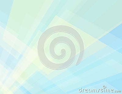 Subtle geometric background with cream and pale blue rectangles in perspective Stock Photo