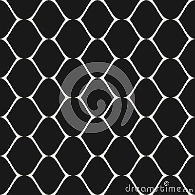 Subtle mesh texture. Vector seamless pattern, delicate lattice Vector Illustration