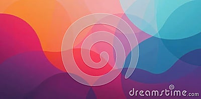 Subtle, muted color gradients in overlapping, rounded geometric shapes , mobile, texture, gradient Stock Photo
