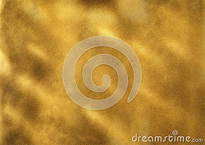 Subtle noise gold spray paint texture. Modern art Stock Photo