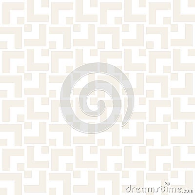 Subtle Ornament With Striped Rhombuses. Vector Seamless Monochrome Pattern Vector Illustration