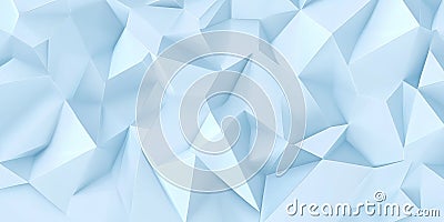 Subtle pale blue background with a 3D triangular block structure. The wall s triangular tile pattern Ai ganerated Stock Photo