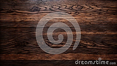 subtle sophistication: dark stain on oak wood with mahogany highlights. ai generated Stock Photo