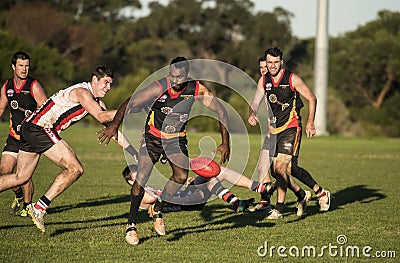 Local Australian Rules Football (AFL) competition Editorial Stock Photo