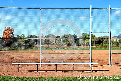 Suburban Baseball Diamond Stock Photo