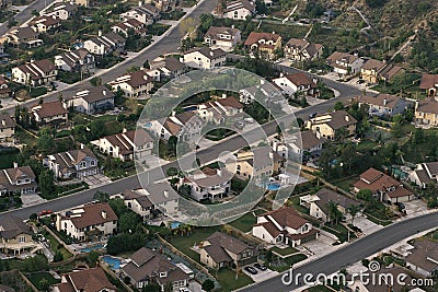 Suburban neighborhood Editorial Stock Photo