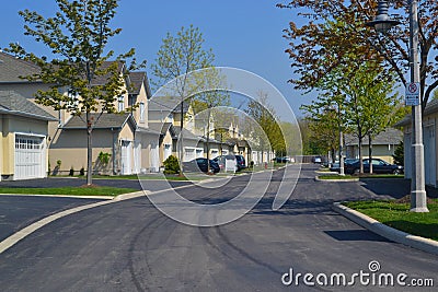 Suburban neighbourhood. Stock Photo