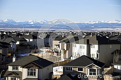 Suburban roof tops Stock Photo