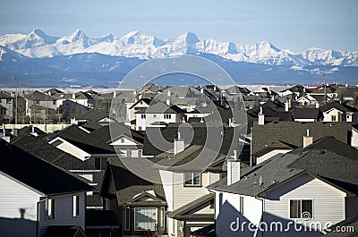 Suburban roof tops Stock Photo