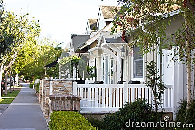 Suburban Street Stock Photo