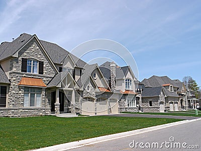 Suburban street Stock Photo