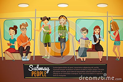 Subway Background Illustration Vector Illustration