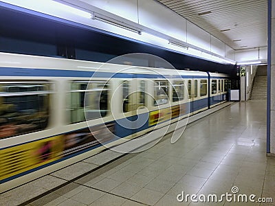 Subway in Munich Editorial Stock Photo