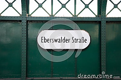 Subway sign, Berlin, Germany Stock Photo