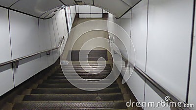 Subway Stairs Editorial Stock Photo