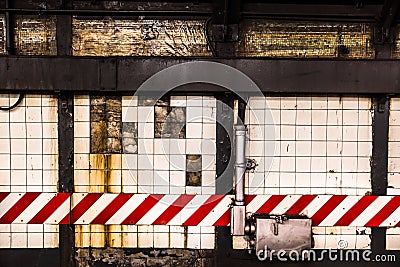 Subway Wall Backdrop Stock Photo