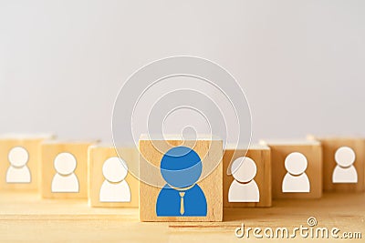 The succesful team Influencer, usiness, boss, ceo or maket leader man concept Stock Photo