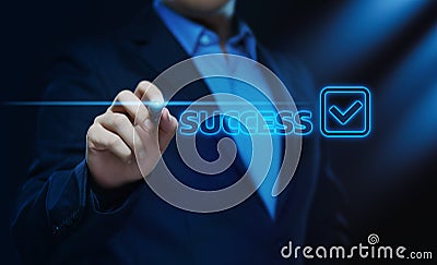 Success achievement positive result business Finance Concept Stock Photo