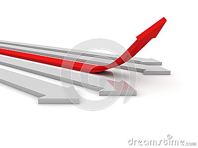 Success arrow up Stock Photo