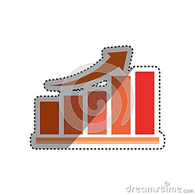 Success arrow up Cartoon Illustration