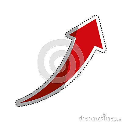 Success arrow up Cartoon Illustration