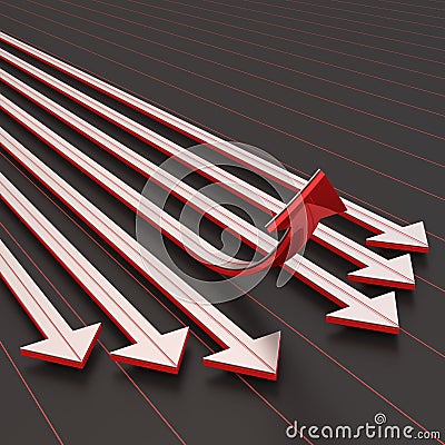 Success arrow upward Stock Photo