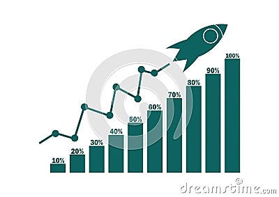 Success business and marketing theme Vector Illustration