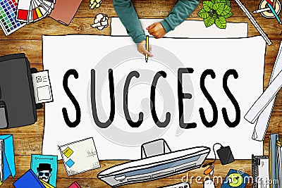 Success Competition Winning Mission Motivation Concept Stock Photo