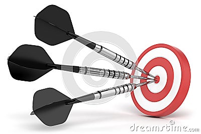 Success darts Stock Photo
