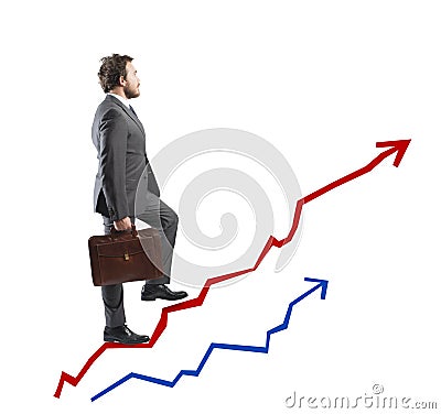 Success and determination in business Stock Photo