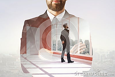 Success, employment and research concept Stock Photo