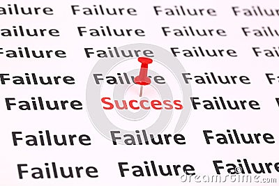 Success and fail Stock Photo